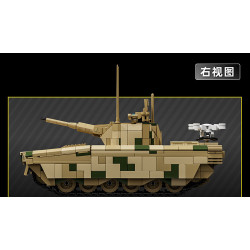 12GO 91012 ZBD-100 Xếp hình lắp ráp ghép mô hình Xe tăng hỗ trợ Type 100 1:35