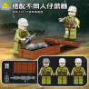 KAZI GBL BOZHI KY82082 Xếp hình lắp ráp ghép mô hình Xe tăng hạng nặng Tiger