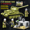 KAZI GBL BOZHI KY82083 Xếp hình lắp ráp ghép mô hình xe tăng hạng trung T-34
