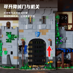 Xbert 66180 Border Castle Xếp hình lắp ráp ghép mô hình Lâu đài Blackhawk Lâu đài thời trung cổ Pháo đài biên giới
