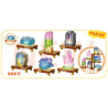 Forange FC8197 Crystal Treasure Xếp hình lắp ráp ghép mô hình Crystal Treasure Mini Ore 6 loại Đá mặt trăng, Thạch anh tím, Tourmaline, Fluorite, Thạch anh hồng, Labradorite