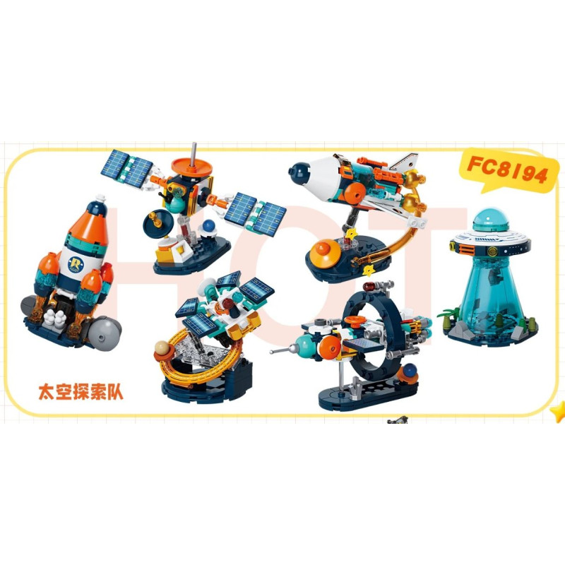 Forange FC8194 Xếp hình lắp ráp ghép mô hình đội thám hiểm không gian