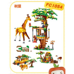Forange FC1054 Xếp hình lắp ráp ghép mô hình ngôi nhà trên cây 3 thay đổi