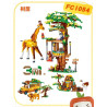 Forange FC1054 Xếp hình lắp ráp ghép mô hình ngôi nhà trên cây 3 thay đổi