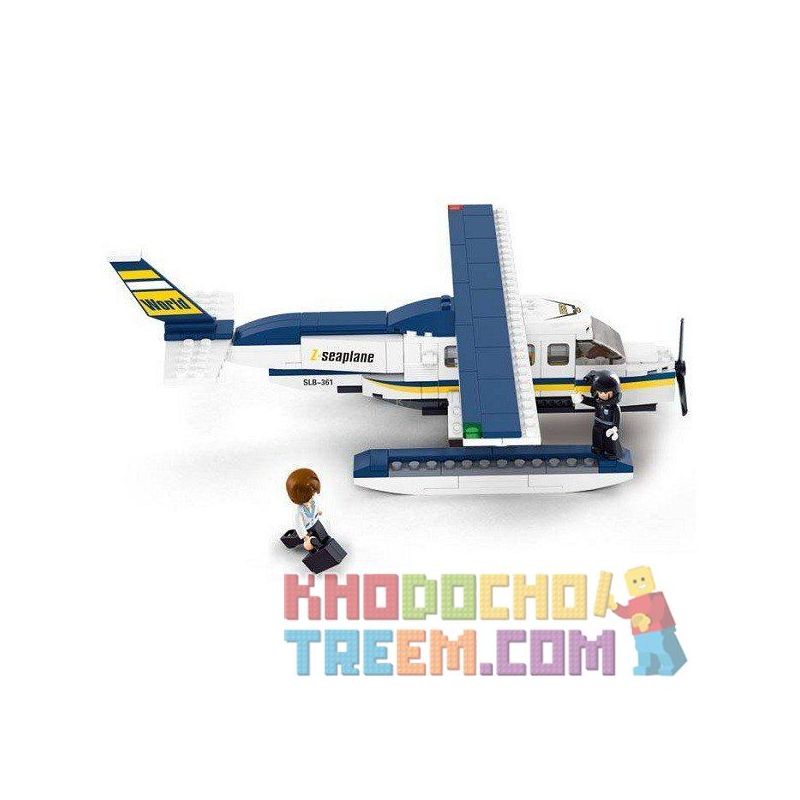 SLUBAN M38-B0361 B0361 0361 M38B0361 38-B0361 Xếp hình kiểu  CITY Seaplane Thủy Phi Cơ Cá Nhân 214 khối