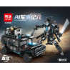 minGDi LEIBAO K2290 Xếp hình lắp ráp ghép mô hình Kỷ nguyên quân đội AI: Chiến binh 3 xe SWAT biến dạng