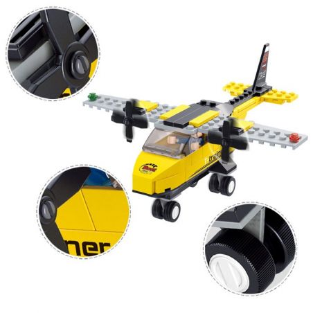 SLUBAN M38-B0360 B0360 0360 M38B0360 38-B0360 non  MÁY BAY TẬP LÁI bộ đồ chơi xếp lắp ráp ghép mô hình City AVIATION Thành Phố 110 khối