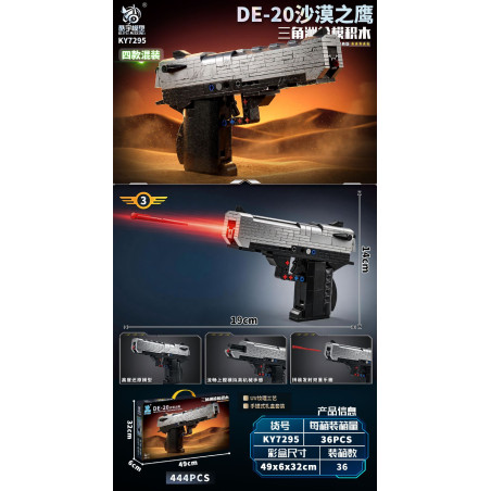 KUYU MOXING KY7295-3 Xếp hình lắp ráp ghép mô hình Mẫu súng Delta Eagle sa mạc DE-20