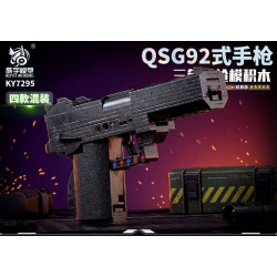KUYU MOXING KY7295-4 Xếp hình lắp ráp ghép mô hình Mẫu súng lục delta QSG92