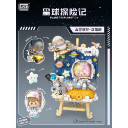 LOZ 4128 Xếp hình lắp ráp ghép mô hình Tranh 3D du hành vũ trụ