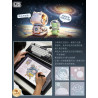 LOZ 4128 Xếp hình lắp ráp ghép mô hình Tranh 3D du hành vũ trụ