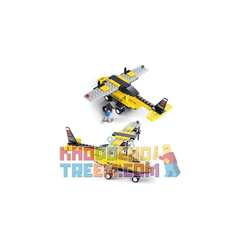 SLUBAN M38-B0360 B0360 0360 M38B0360 38-B0360 non  MÁY BAY TẬP LÁI bộ đồ chơi xếp lắp ráp ghép mô hình City AVIATION Thành Phố 110 khối