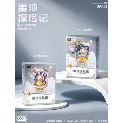 LOZ 4128 Xếp hình lắp ráp ghép mô hình Tranh 3D du hành vũ trụ