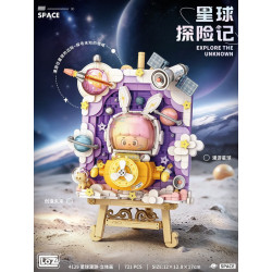 LOZ 4129 Xếp hình lắp ráp ghép mô hình Tranh 3D Hành Tinh Lang Thang