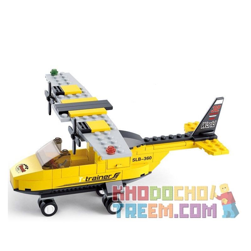 SLUBAN M38-B0360 B0360 0360 M38B0360 38-B0360 non  MÁY BAY TẬP LÁI bộ đồ chơi xếp lắp ráp ghép mô hình City AVIATION Thành Phố 110 khối