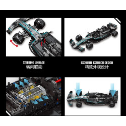 EIKEE Y18013 Xếp hình lắp ráp ghép mô hình Xe đua Mercedes Benz F1 tỷ lệ 1:8