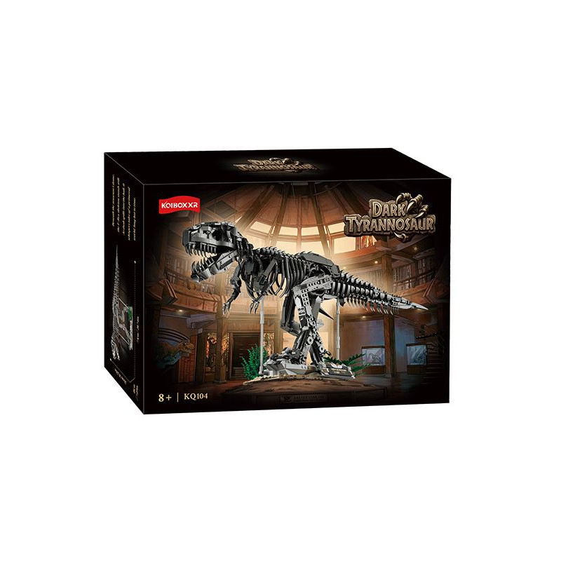 Kqiboxxr KQ104 Dark Tyrannosaur Xếp hình lắp ráp ghép mô hình Khủng long bạo chúa đen tối