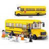 SLUBAN M38-B0506 B0506 0506 M38B0506 38-B0506 non  XE BUÝT TRƯỜNG HỌC bộ đồ chơi xếp lắp ráp ghép mô hình City CITY BUS Thành Phố 382 khối
