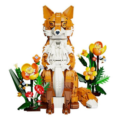 Kqiboxxr KQ204 Fox Jungle Xếp hình lắp ráp ghép mô hình cáo rừng