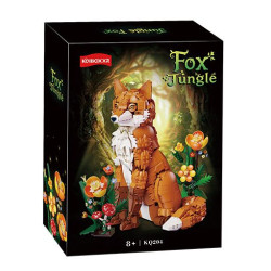 Kqiboxxr KQ204 Fox Jungle Xếp hình lắp ráp ghép mô hình cáo rừng