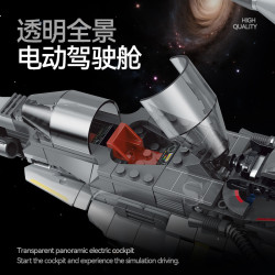 double height 60559 Shadowed Wing Xếp hình lắp ráp ghép mô hình Máy bay chiến đấu không-thời gian giữa các vì sao Máy bay chiến đấu sao Dark Naboo N-1