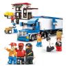 SLUBAN M38-B0318 B0318 0318 M38B0318 38-B0318 Xếp hình kiểu  CITY Heavy Van Truck Xe Container Chở Hàng 537 khối