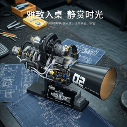 ToubaBamu T1133 Xếp hình lắp ráp ghép mô hình Động cơ lõi lượng tử Starship