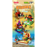 GUDI 60043 Xếp hình lắp ráp ghép mô hình Cơ chế Plants vs. Zombies Phần 2, 4 mô hình: Cảng cướp biển, Thời kỳ đen tối, Thời kỳ hòa bình, Miền Tây hoang dã