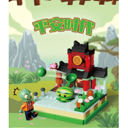 GUDI 60043 Xếp hình lắp ráp ghép mô hình Cơ chế Plants vs. Zombies Phần 2, 4 mô hình: Cảng cướp biển, Thời kỳ đen tối, Thời kỳ hòa bình, Miền Tây hoang dã