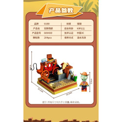 GUDI 60043 Xếp hình lắp ráp ghép mô hình Cơ chế Plants vs. Zombies Phần 2, 4 mô hình: Cảng cướp biển, Thời kỳ đen tối, Thời kỳ hòa bình, Miền Tây hoang dã