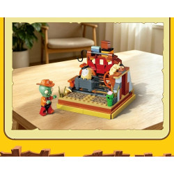GUDI 60043 Xếp hình lắp ráp ghép mô hình Cơ chế Plants vs. Zombies Phần 2, 4 mô hình: Cảng cướp biển, Thời kỳ đen tối, Thời kỳ hòa bình, Miền Tây hoang dã