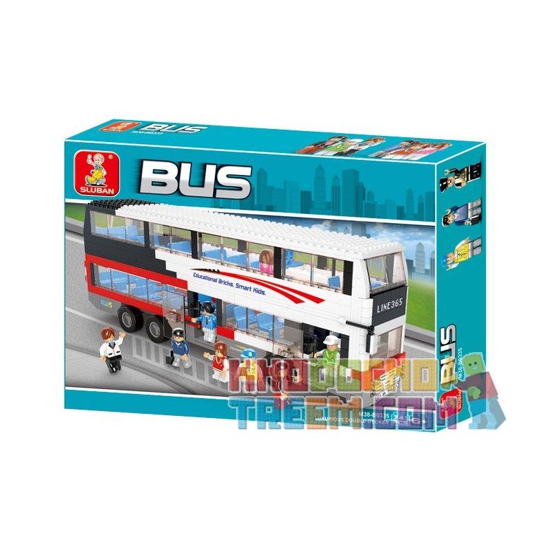 SLUBAN M38-B0335 B0335 0335 M38B0335 38-B0335 non  XE BUÝT 2 TẦNG SANG TRỌNG bộ đồ chơi xếp lắp ráp ghép mô hình City Thành Phố 741 khối SLUBAN M38-B0335 B0335 0335 M38B0335 38-B0335 non  XE BUÝT 2 TẦNG SANG TRỌNG bộ đồ chơi xếp lắp ráp ghép mô hình City Thành Phố 741 khối