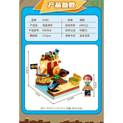 GUDI 60043 Xếp hình lắp ráp ghép mô hình Cơ chế Plants vs. Zombies Phần 2, 4 mô hình: Cảng cướp biển, Thời kỳ đen tối, Thời kỳ hòa bình, Miền Tây hoang dã