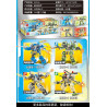 minGDi LEIBAO K2016 Xếp hình lắp ráp ghép mô hình 4 loại giáp di động: Mecha hải quân, Mecha quân đội, Mecha không quân, Mecha đặc biệt