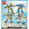 minGDi LEIBAO K2016 Xếp hình lắp ráp ghép mô hình 4 loại giáp di động: Mecha hải quân, Mecha quân đội, Mecha không quân, Mecha đặc biệt