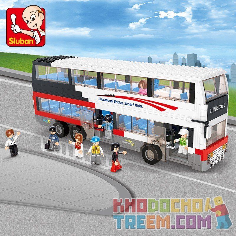 SLUBAN M38-B0335 B0335 0335 M38B0335 38-B0335 non  XE BUÝT 2 TẦNG SANG TRỌNG bộ đồ chơi xếp lắp ráp ghép mô hình City Thành Phố 741 khối SLUBAN M38-B0335 B0335 0335 M38B0335 38-B0335 non  XE BUÝT 2 TẦNG SANG TRỌNG bộ đồ chơi xếp lắp ráp ghép mô hình City Thành Phố 741 khối
