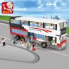 SLUBAN M38-B0335 B0335 0335 M38B0335 38-B0335 non  XE BUÝT 2 TẦNG SANG TRỌNG bộ đồ chơi xếp lắp ráp ghép mô hình City Thành Phố 741 khối