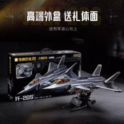 Keeppley 23056 Xếp hình lắp ráp ghép mô hình Máy bay chiến đấu tàng hình J-20S 1:54