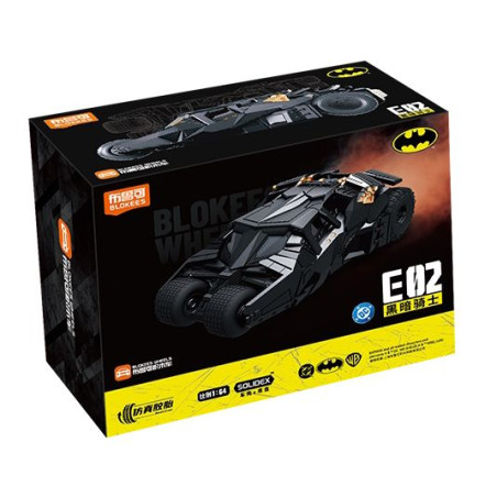 BLOKEES 75681 Xếp hình lắp ráp ghép mô hình Xe Batman của Hiệp sĩ bóng đêm E02 1:64