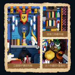 Xbert 66174 Gryffindor Magic Lounge Xếp hình lắp ráp ghép mô hình Phòng chờ phép thuật của nhà Gryffindor