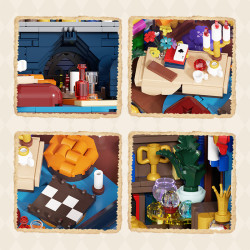 Xbert 66174 Gryffindor Magic Lounge Xếp hình lắp ráp ghép mô hình Phòng chờ phép thuật của nhà Gryffindor