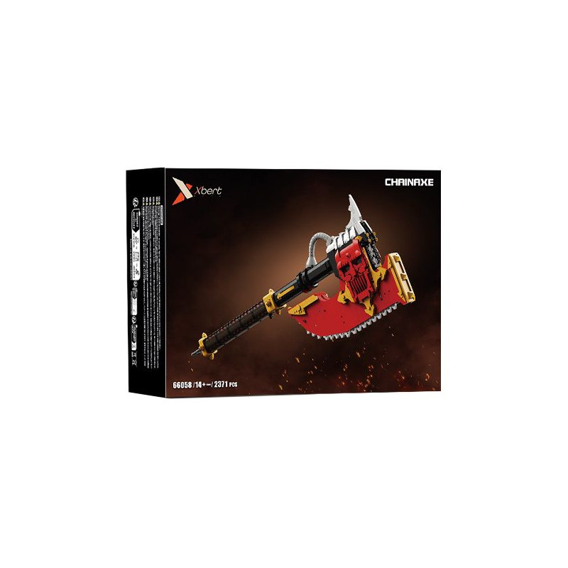 Xbert 66058 Chainaxe Xếp hình lắp ráp ghép mô hình Rìu cưa xích chạy bằng điện