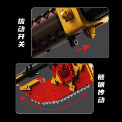 Xbert 66058 Chainaxe Xếp hình lắp ráp ghép mô hình Rìu cưa xích chạy bằng điện