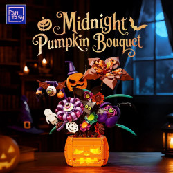 Pantasy 85067 Midnight Pumpkin Bouquet Xếp hình lắp ráp ghép mô hình Bó hoa bí ngô nửa đêm
