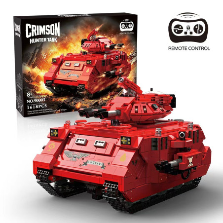 DK 90003 Crimson Hunter Tank Xếp hình lắp ráp ghép mô hình Warhammer 40.000: Xe tăng săn mồi Blood Angels