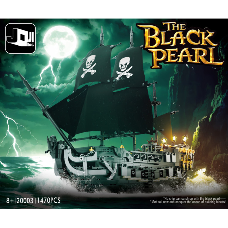 Ji Qing JQ20003 The Black Pearl Xếp hình lắp ráp ghép mô hình tàu cướp biển ngọc trai đen