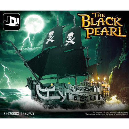 Ji Qing JQ20003 The Black Pearl Xếp hình lắp ráp ghép mô hình tàu cướp biển ngọc trai đen