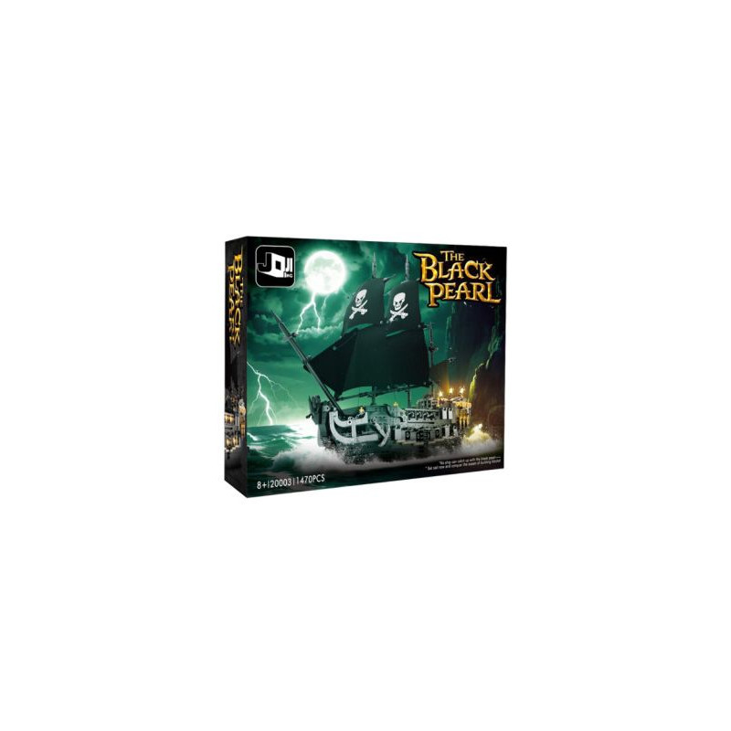Ji Qing JQ20003 The Black Pearl Xếp hình lắp ráp ghép mô hình tàu cướp biển ngọc trai đen