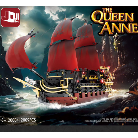 Ji Qing JQ20004 The Queen Anne Xếp hình lắp ráp ghép mô hình Tàu cướp biển của Annie