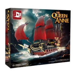Ji Qing JQ20004 The Queen Anne Xếp hình lắp ráp ghép mô hình Tàu cướp biển của Annie